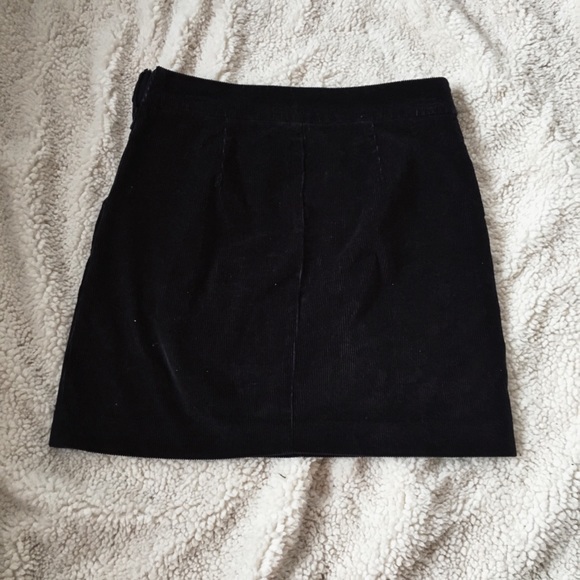 Navy Corduroy Skirt - Picture 4 of 4
